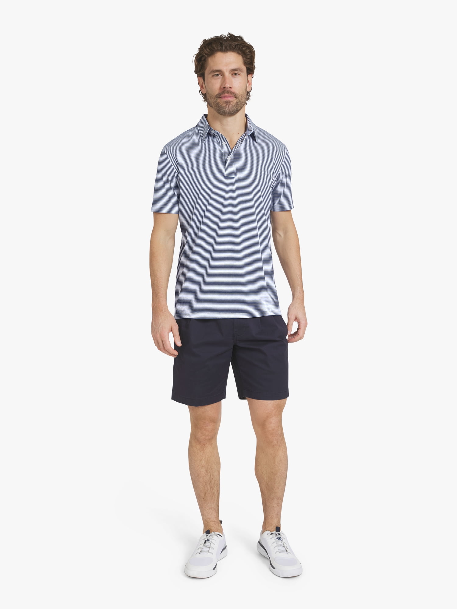 Chaps Men's Knit Seersucker Performance Polo, Sizes S - 2XL