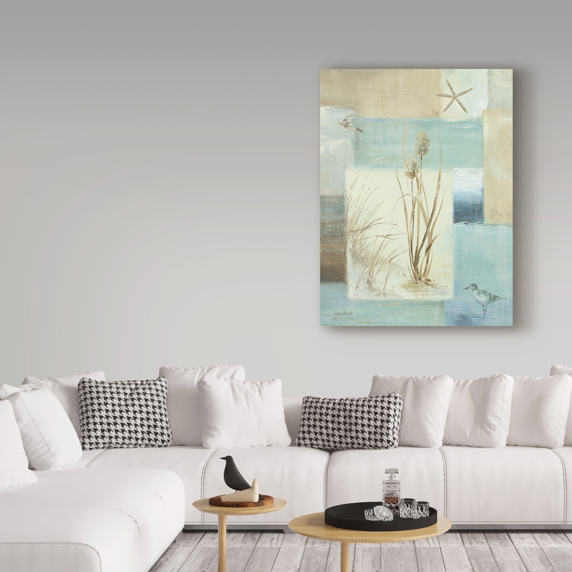 Trademark Fine Art 'Blue Waters I' Canvas Art by Lisa Audit