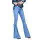 thumbnail image 1 of Pantalones Vaqueros de Longitud Completa Para Mujer, Pantalones Acampanados Con Cordones Y Bolsillo Sueltos de Cintura Alta A La Moda, Pantalones Vaqueros Elásticos de Vaca Odeerbi ODB-4, 1 of 3