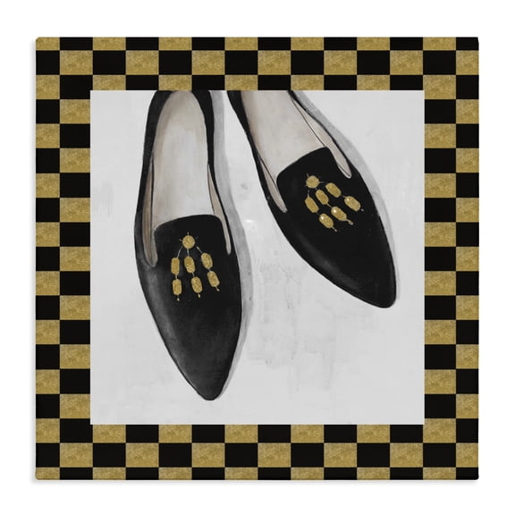 Stupell Industries Luxe Black Flats Canvas Wall Art, design by Lorenzo Collective