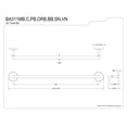 thumbnail image 2 of Kingston Brass BA311BB Classic Towel-Bar, Brushed Brass C30, 2 of 3