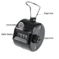 thumbnail image 3 of Unique Bargains Hand Tally Counter 4 Digit Tally Counter Mechanical Palm Click Counter Black, 3 of 5