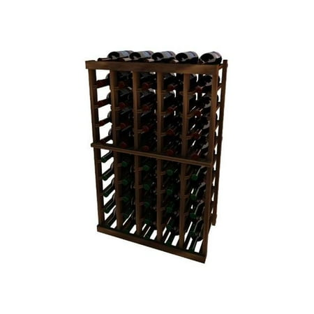 - Wine Cellar Innovation Premium Redwood Vintner Series 5 Column Individual Rack, Dark Walnut Stain - 3 ft.