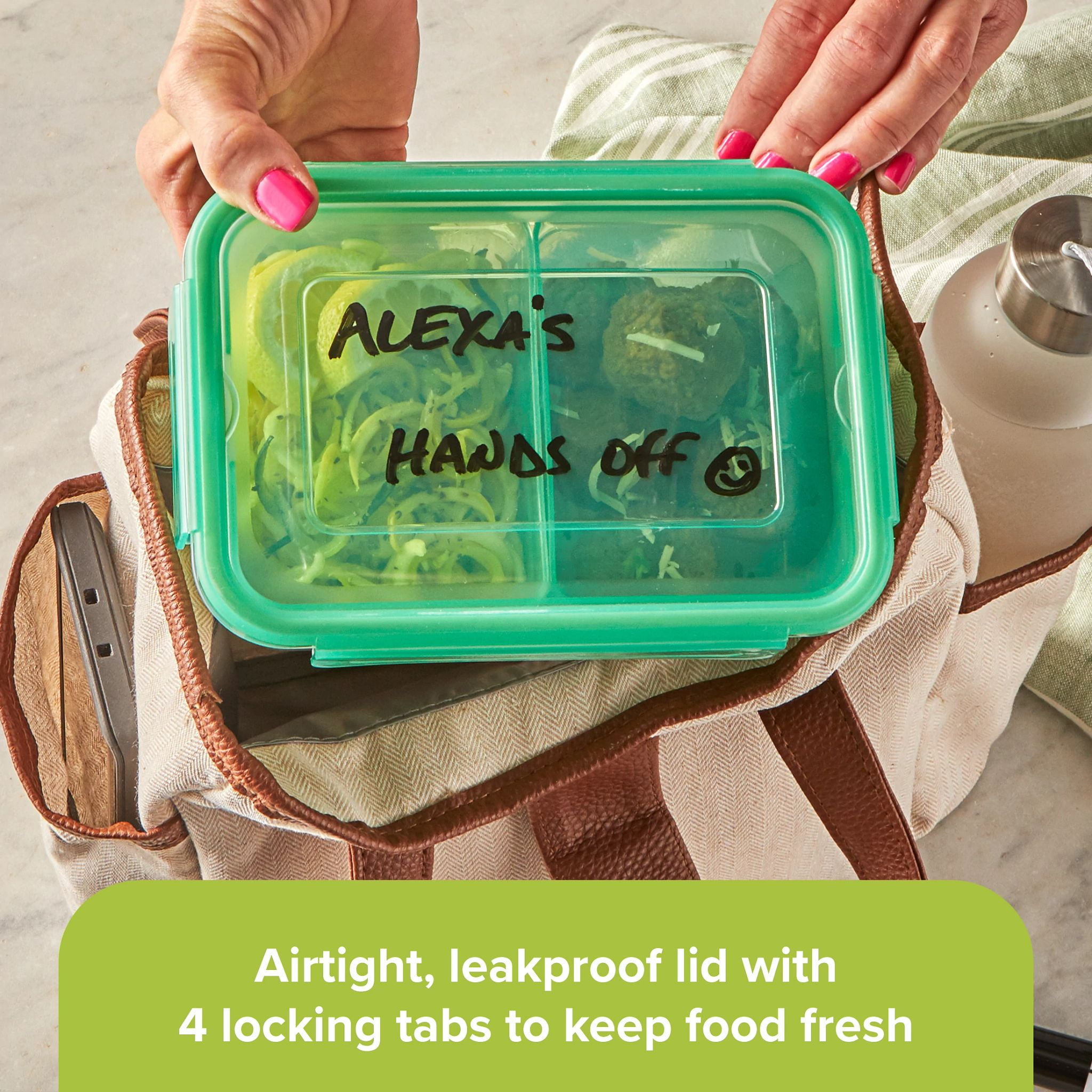 Snapware Meal Prep 2-Pc Plastic Food Divided Prep Container