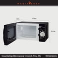 thumbnail image 2 of Magic Chef MCM770B Four Micro-Ondes de Comptoir, 700 Watts, Noir, 2 of 8