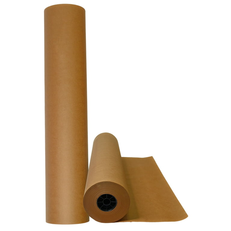 WOD Tape Brown Kraft Paper Roll - 36 inch x 1000 feet - Made in USA for  Packaging Moving Storage KPN-40