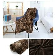 fheaev 63*51.2inch Warm Faux Weighted Blanke Soft Coral Fleece Double Sided Thick Throw Blankets Tie-Dyed Conditioning Blanket for Sofa/Bed/Couch 63*51 In