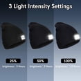 thumbnail image 3 of MAMOWEAR Men LED Beanie Hat with Light, USB Rechargeable, Headlamp Cap Adjustable Brightness Winter Beanie for Men Women Dad Camping Outdoor, 3 of 7