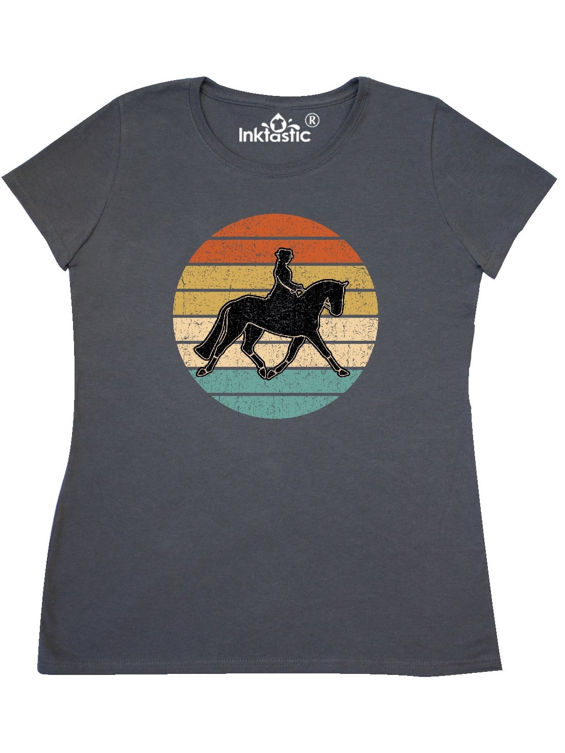 HORSE HEART Rate Life Logo Riding Showjumping Dressage New Ladies T-Shirt Top 