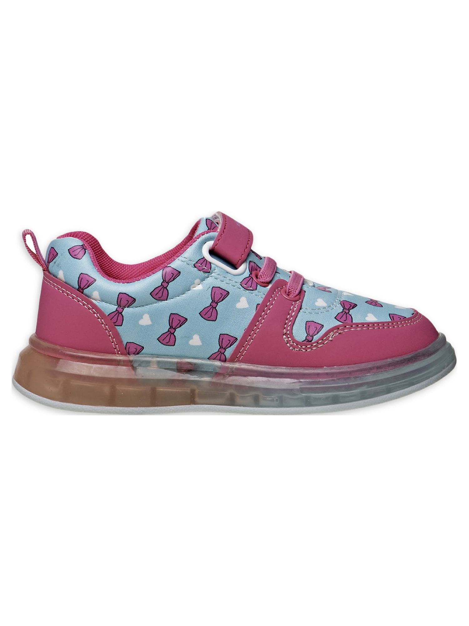 Beverly Hills Polo Club Toddler Girls Ombre Bows & Hearts Casual Slip On Sneakers