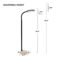 thumbnail image 3 of Lavish Home 62-inch Natural Sunlight Floor Lamp with Bendable Neck, Light Woodgrain, 3 of 6
