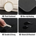 thumbnail image 3 of Carvapet Anti-Fatigue Floor Mat 20MM Thick Cushioned Kitchen Comfort Mat, Waterproof Non-Slip Standing Desk Foam Mats and Rugs, Black, 17.3"x60"x0.79", 3 of 8