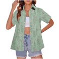 thumbnail image 1 of Lata de Agua para Plantas, Flores Casuales de Moda Y Plantas Impresas Camiseta de Manga Corta Top Hecha de Poliéster Ligero para Mujeres, Pantalones Cortos de Mujer, 1 of 4