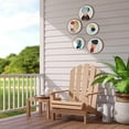 thumbnail image 7 of 5 Pcs Boho Wall Art Decor Wooden Living Room Wall Decor Bohemian Wall Hanging Decor Farmhouse Geometric Hanging Decor 10'' and 8'' Aesthetic Wood Minimalist Wall Art for Apartment Bedroom (Geometry), 7 of 7