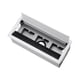 thumbnail image 1 of Pasacables rectangular para escritorio de computadora, organizador de cables, caja de gestión de cables Blanco, 1 of 9