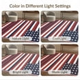thumbnail image 7 of ODIKA Front Door Patriotic Bands Stars Traditional Rectangular Generic for Queen Size Bedroom, Under Bed, Master , Foldable Easy Care, 7 of 7