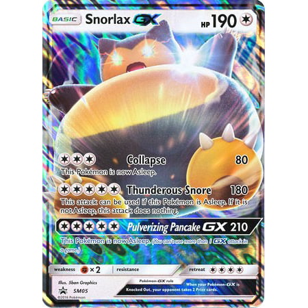 Pokemon Promo Snorlax-GX SM05 (Pokemon Go Snorlax Best Moveset)