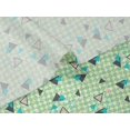 thumbnail image 5 of oneOone Velvet Light Mint Green Fabric Chevron & Triangle Geometric Craft Projects Decor Fabric Printed By The Yard 58 Inch Wide, 5 of 5