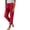 Red, variant on Linen Pants Women Petite Summer Casual Lightweight Drawstring Waist Pant Gauze Straight Leg Trouser with Pockets Rose Gold XL