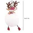 thumbnail image 6 of Dserfhy Christmas Deer Keychain Cute Reindeer Pom Pom Keyring Faux Fur Fluffy Plush Ball Charm for Handbag Backpack Purse Accessory, 6 of 8
