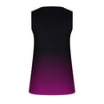 thumbnail image 7 of XFLWAM Henley Shirts for Women V Neck Button Down Gradient Color Tank Tops Summer Sleeveless Casual Basic Blouse, 7 of 7