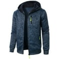 thumbnail image 2 of Rrunsv Men's Lightweight Packable Hooded Puffer Jacket Insulated Winter Coat Ski Long Sleeve Shirts for Men Navy,M, 2 of 4