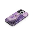 thumbnail image 3 of DesignSkinz Scratch-Resistant Hard Slim Case Compatible with iPhone 14 (Compatible with MagSafe) - Violet and Lavender Watercolor, 3 of 9