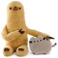 thumbnail image 2 of Juego de 2 Peluches Pusheen GUND Peluche Perezoso 13pulg Felpa Suave Infantil Gris/Amarillo GUND GD-085355, 2 of 2