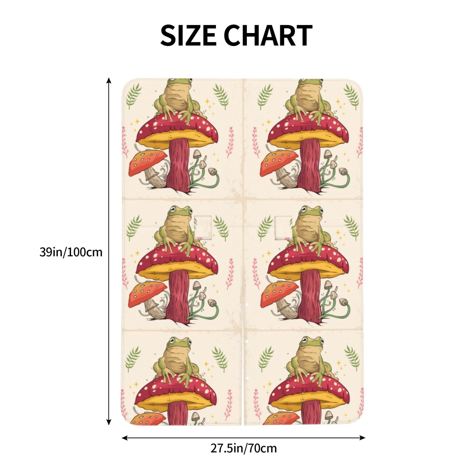 Naloa Frog Sitting On Mushroom Baby Car Seat Cover, Breathable Baby Carrier Cover, Multiuse Baby Carrier Cover & Nursing Breastfeeding Cover
