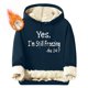 thumbnail image 1 of Sudadera con capucha para hombre, informal, a la moda, con estampado, de manga larga, con bolsillo, de poliéster, 1 of 5