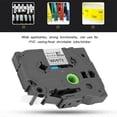 thumbnail image 3 of Compatible For Tze-231 P-Touch Black On White Laminated Label Tape 12Mm, 3 of 5