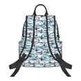 thumbnail image 2 of Naloa Boat In Ocean Print Lightweight DayBackpack Suitable for school, work, shopping, travel, etc., 2 of 5