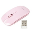 thumbnail image 1 of MINISO 2.4G Wireless Mouse Ultrathin Wireless Mobile Mouse Nano Receiver for Laptop Computer Pink, 1 of 5