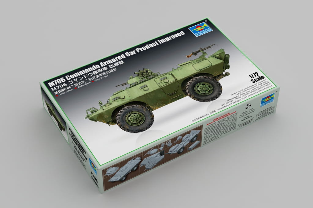 Trumpeter 7440 M706 Commando Armored Car 1/72 Scale Plastic Model Kit