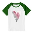 thumbnail image 3 of Blusas y camisas de manga corta con cuello redondo para niños y niñas, blusa de manga corta con estampado de cuello redondo, 3 of 7