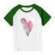 thumbnail image 3 of Blusas y camisas de manga corta con cuello redondo para niños y niñas, blusa de manga corta con estampado de cuello redondo, 3 of 7