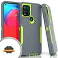 thumbnail image 3 of for Wiko Ride 3 Slim Hybrid Shockproof Silicone Rubber TPU + Hard PC Heavy Duty Hard Three Layer Full Body Protection Cover ,Xpm Phone Case [Gray Green], 3 of 9