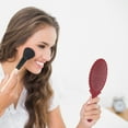 thumbnail image 3 of Unique Bargains 2pcs Delicate Handheld Mirror for Personal Grooming and Travel Red, 3 of 5
