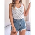thumbnail image 5 of Womens Summer Crochet Tank Tops Knit Sleeveless Scoop Neck Sweater Vest Boho Hollow Out Cover Ups White M, 5 of 9
