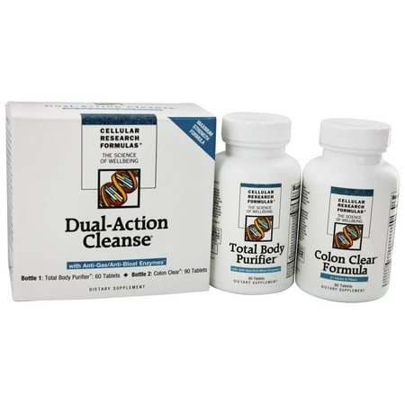 Cellular Research Formula - Dual Action Cleanse (Best Body Cleanse Kit)