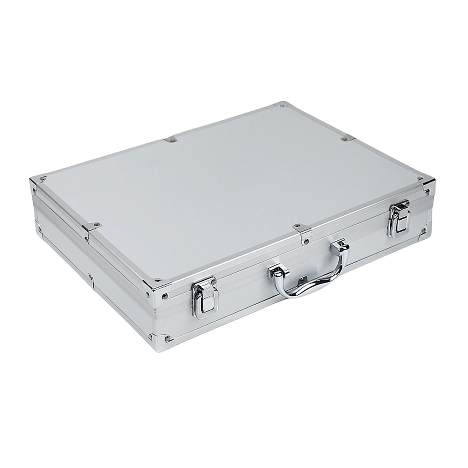 MAGIDEAL Aluminum Alloy Tool Box Carry Case Briefcase with Handle Multipurpose Sturdy Organizer Carrying Suitcase for Warehouse Travel