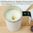thumbnail image 2 of BGZLEU SpinBrew Mug – Self-Stirring Magnetic Coffee Cup with Temp Display (White), 2 of 7
