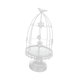 thumbnail image 2 of Candelabro de pie con forma de jaula de pájaros, elegante candelabro decorativo de hierro para Blanco, 2 of 9