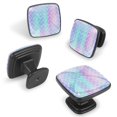 thumbnail image 2 of 4 Pcs Cabinet Handle Drawer Pulls Mermaid Scale Fish Knobs with Screws Square Furniture Office Cabinet Knob Decoration, 2 of 7