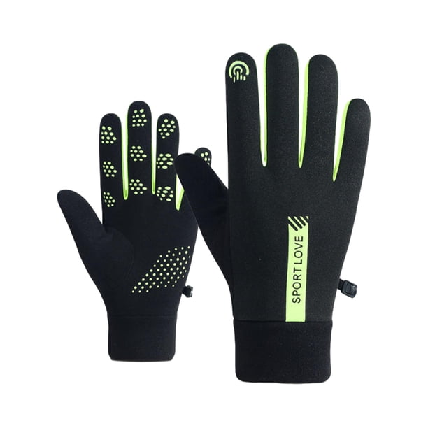 Yuarrent 2 unids/set guantes de invierno para esquiar disfrutar de pistas con calidez y comodidad guantes impermeables para bicicleta Ciclismo Verde