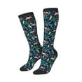 thumbnail image 2 of Daiia Sports Socks Flamingos And Birds Printed Novelty Crew Socks for Men Women Knee High Socks Cotton Socks Soft & Breathable Support Unisex Socks, 2 of 9