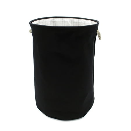 Canvas Laundry Hamper (Black) by Handcrafted 4 Home - Walmart.com
