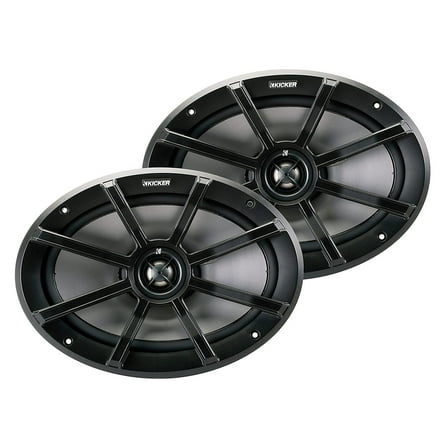 KICKER 40PS694 - 6"/9" 180W 4 Ohm Weather-Proof 2-Way Coaxial Speakers
