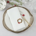 thumbnail image 3 of Saro Lifestyle Embroidered Wreath Table Napkin (Set of 4), 3 of 4