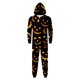 thumbnail image 2 of Family Halloween Pjs Matching Sets Halloween Print Long Sleeve Zippered One Piece Pajama Hooded Jumpsuit Winter Halloween Pjs Family Set, 2 of 3